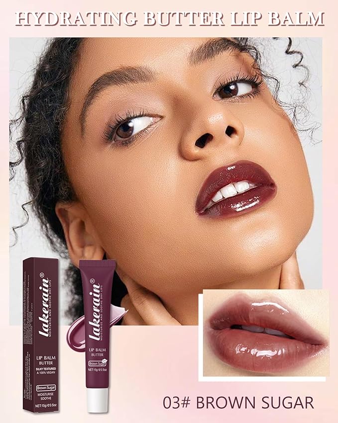 Lip Butter Balm Brown Sugar, Hydrating Gift