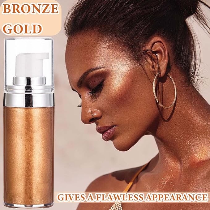 Body Luminizer Liquid Illuminator, Bronze Gold, Skin Foundation