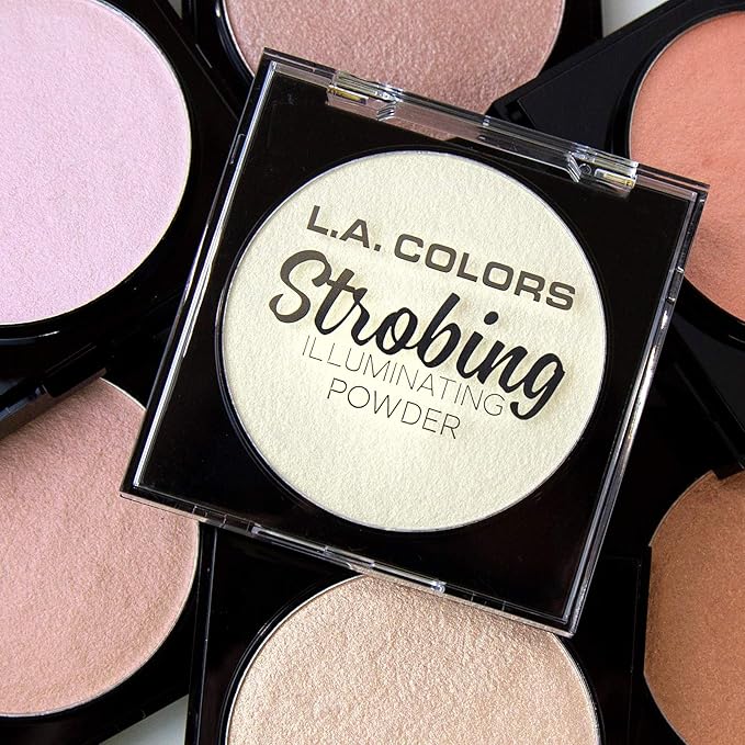 L.A. COLORS Strobing Illuminating Powder, Gleaming Goddess, 1 1 Ounce
