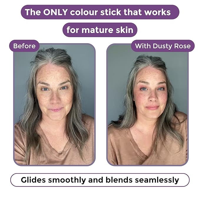 BloomBlush+ Multipurpose Color Stick For Older Women - Rose, Regular)