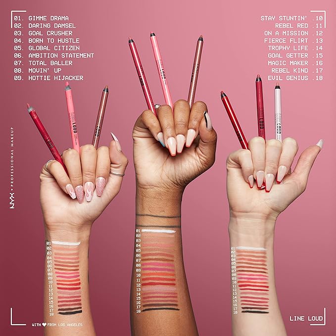 NYX PROFESSIONAL MAKEUP Line Loud Lip Liner, Longwear Lip