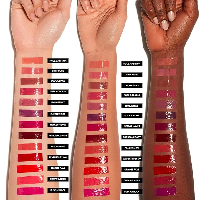 Deck of Scarlet Threeway Solid Lip Oil, Vegan Formula With Hyaluronic Acid and Hydrating Oil Blend, Glossy Finish - Goldcrown