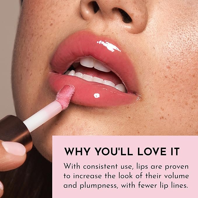 Women's Forget The Filler Lip Plumper Line Gloss, Velvet, Pink, 0.11 Fl Oz (Pack of 1)