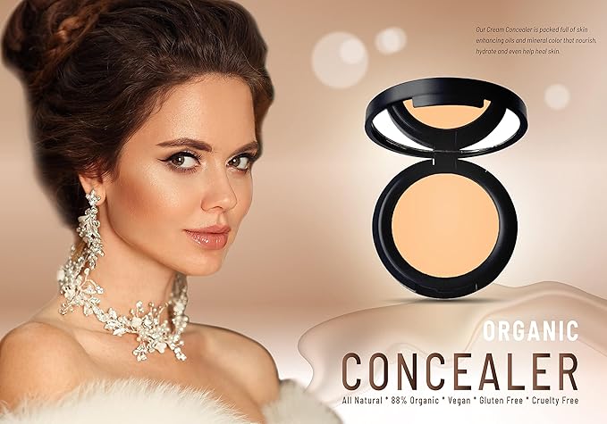 Mom's Secret 100% Natural Concealer, Organic, Vegan, Glute 11 oz