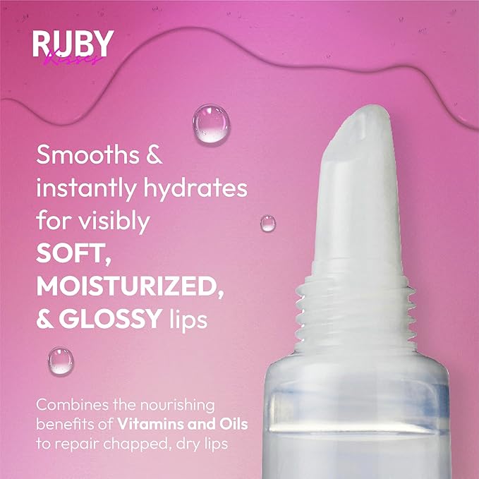 Ruby Kisses Hydrating Lip Gloss Clear Hydrating Lip Gloss (3 PACK)