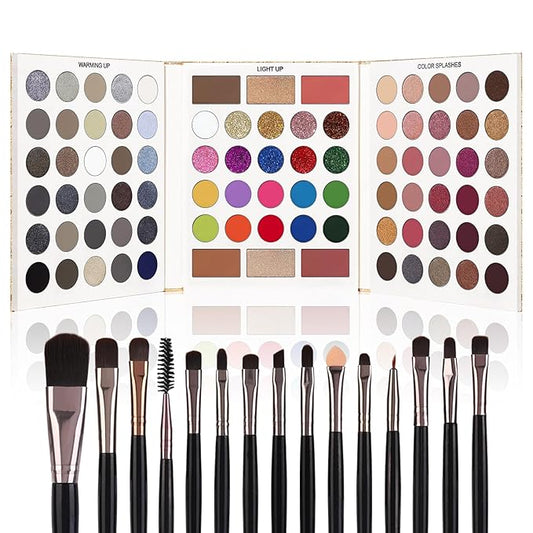 UCANBE 86 Colors Eyeshadow Makeup Palette + 15