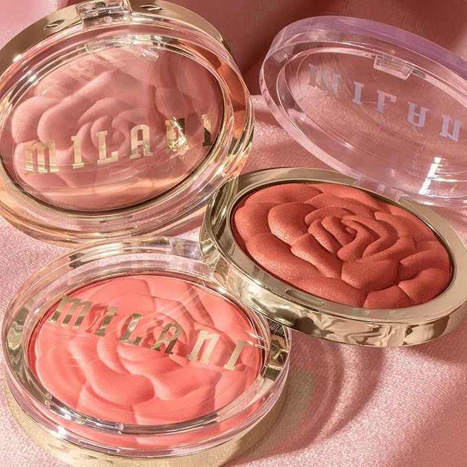 Milani Baked Blush, Powder Blush for Cheeks, Cruelty Free Makeup - Shape, Contour & Highlight Face for a Shimmery or Matte Finish -Coral Cove