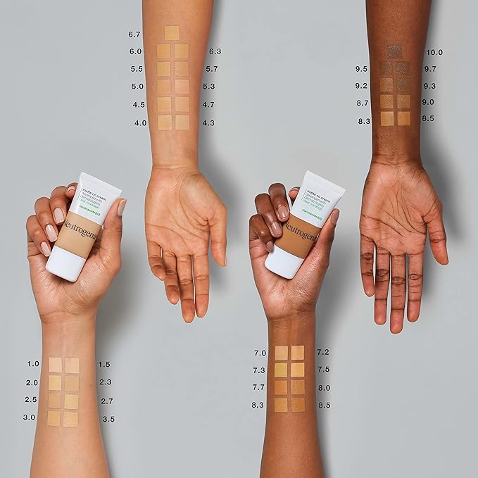 Neutrogena Clear Coverage Flawless Matte CC Cream, Full-Coverage Free, Butterscotch, 1 oz