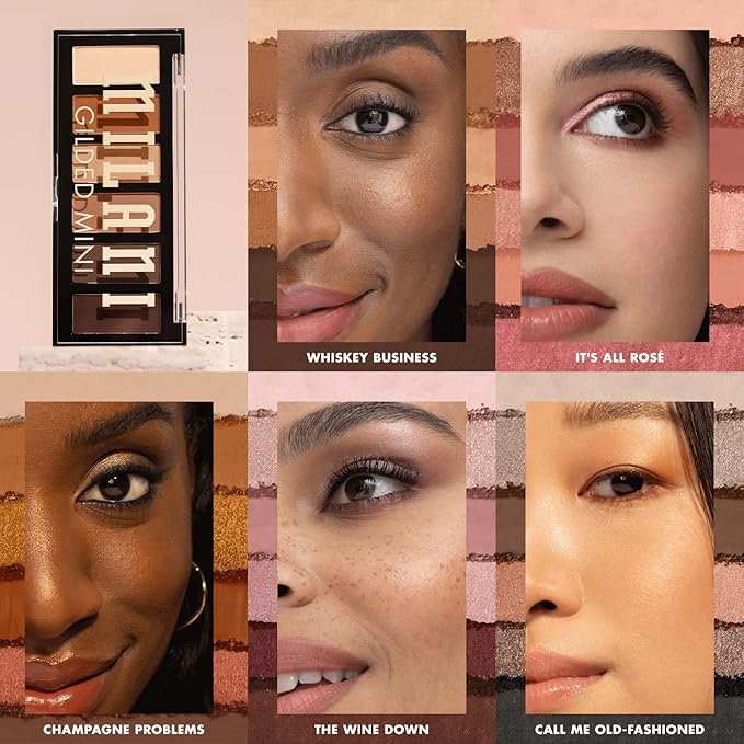 Milani Gilded Mini Eyeshadow Palette with 6 Matte & Shimmer Hues - Call Me Old-Fashioned