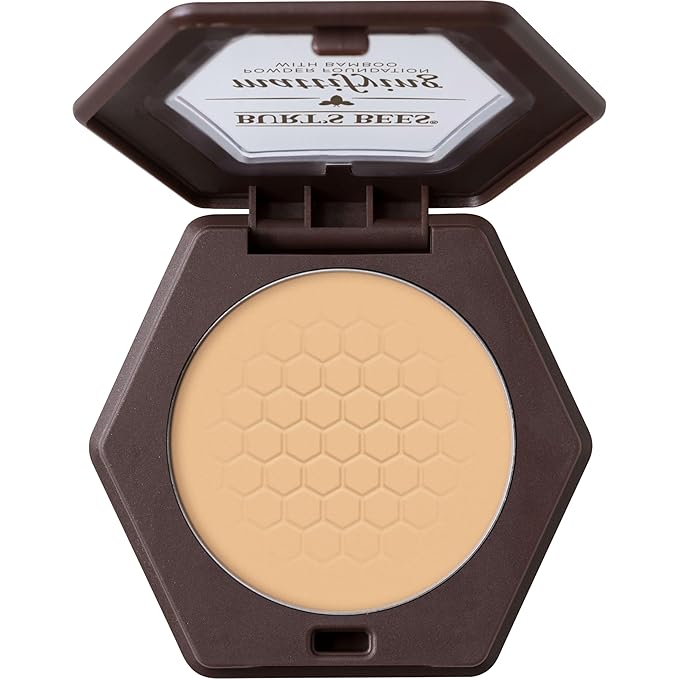 Burt’s Bees 100% Natural Mattifying Powder Foundation, Bare 0.3 Ounce