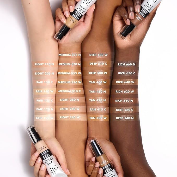 e.l.f. Hydrating Camo CC Cream, SPF 30, Color 610 N