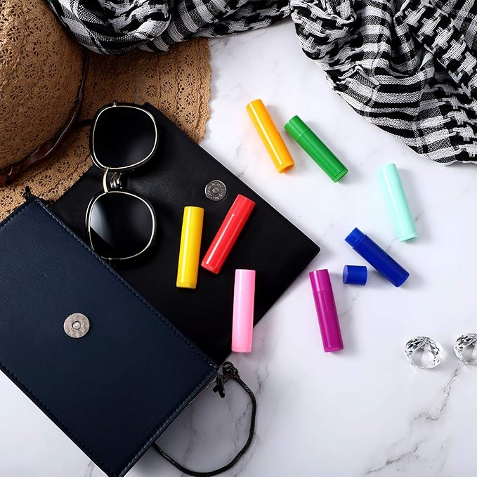 Maitys 64 Pieces Lip Balm 5 ml Empty ml