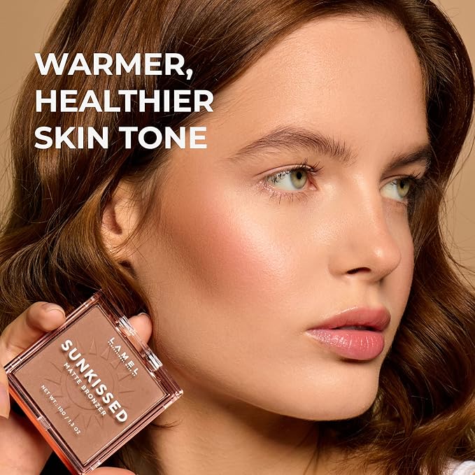 LAMEL Sunkissed Matte Bronzer Face Powder - Non-Shimmer, 0.35oz