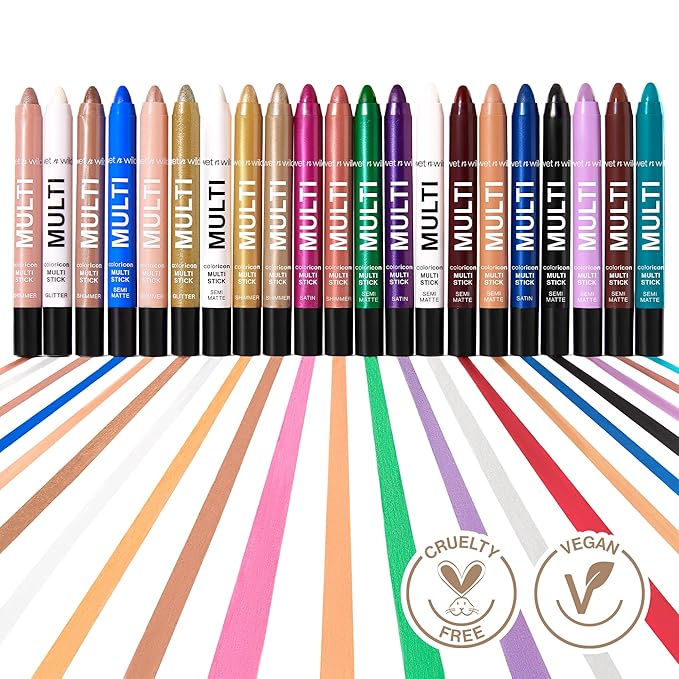 wet n wild Color Icon Cream Eyeliner Eyeshadow Multi-Stick, Moisturizing, Nourishing Velvety Cream-to-Powder Buildable & Blendable Formula, Cruelty-Free & Vegan - Nudie Culture