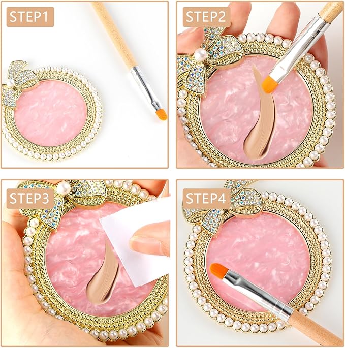 Resin Nail Art Palette, Nail Art Painting Mixed