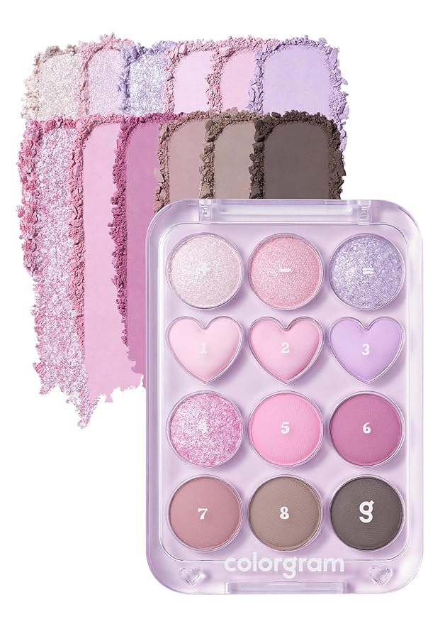 COLORGRAM Pin Point Eyeshadow Palette 03 Pink+Lavender |