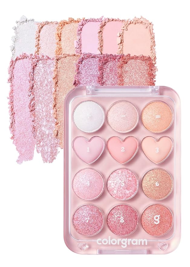 COLORGRAM Pin Point Eyeshadow Palette 04 Bright+Cool |