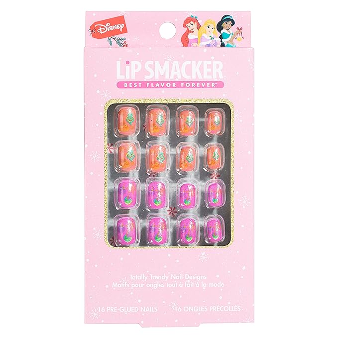 Lip Smacker Disney Princess Holiday Press On Nails Stocking