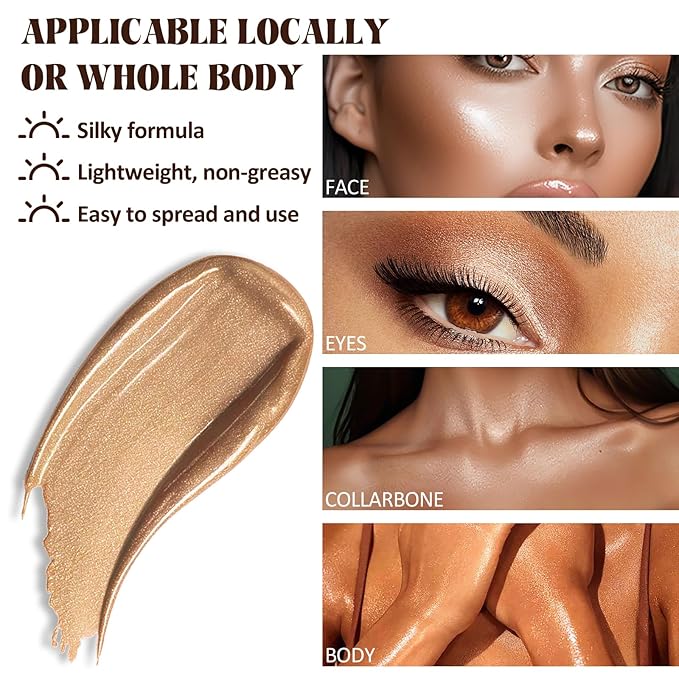 Instant Bronzing Drops, Face and Body Bronzer, Cream - 04