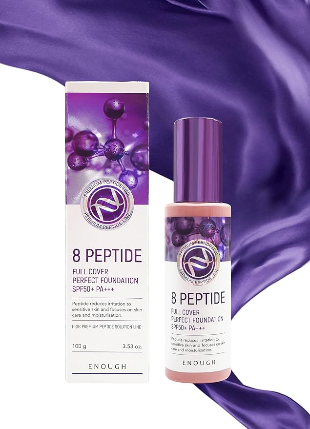 Enough 8 Peptide, Full Cover Perfect Foundation, SPF 3.53 oz