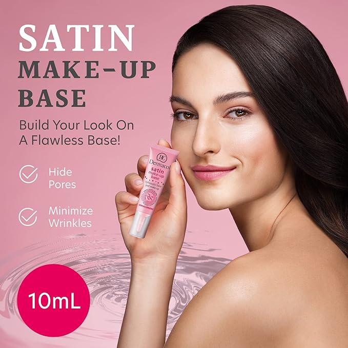 Dermacol - Satin Makeup Base, Matte Face Primer No Preservatives, 10 mL