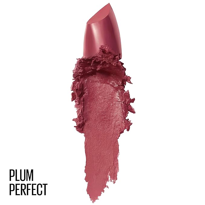 Maybelline Color Sensational Lipstick, Lip Makeup with a Cream Hydrating Lipstick Finish, Plum Perfect, 1 Count (Packaging May Vary)