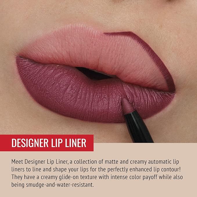 Runway Rogue Designer Liner Lip Pencil, Matte Muted-Plum Lip