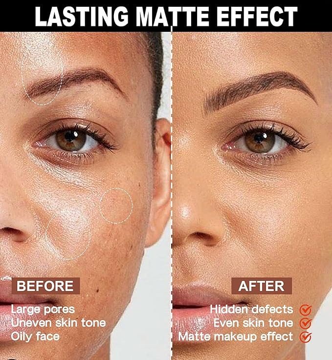 MAEPEOR Pressed Powder 8 Colors Oil Control Matte (06 Tan)