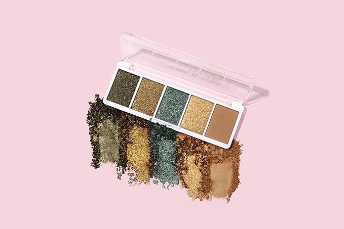 wet n wild Color Icon Eyeshadow Makeup 5 Pan Palette, Matte, Shimmer, Metallic, Long Wearing, Rich Buttery Pigment, Cruelty Free - My Lucky Charm