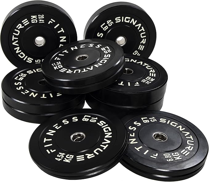 Signature Fitness 2" Olympic Bumper Plate Weight Plates