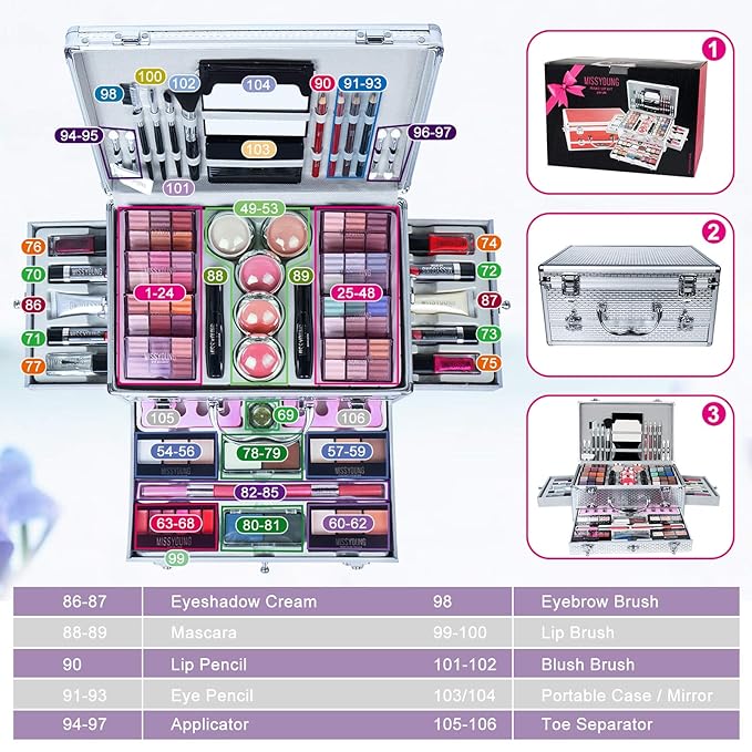 Make-up Box Set Multi-purpose Cosmetic Storage