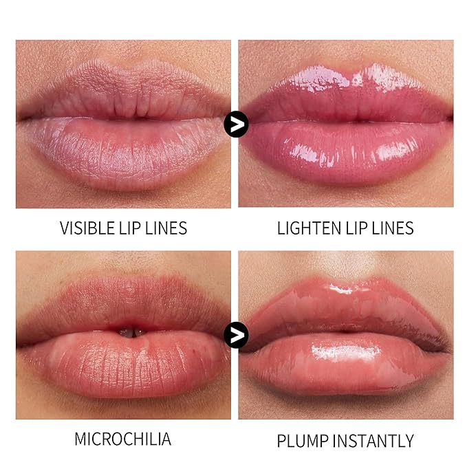 Lip Plumping Lip Gloss, High-Shine & Volumizing Lip Plumping Lip Glass Mirror Lip Glaze Lip Makeup, Long-lasting moisturizing Plump & Pout Lip Lip Gloss for Women (#08)