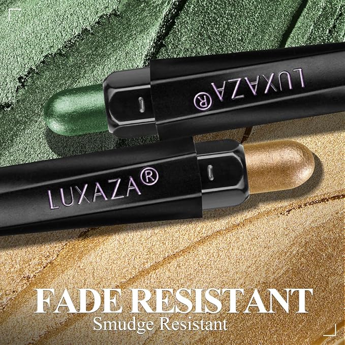 Neutral Eyeshadow Stick Makeup Set, Metallic Shimmer Matte Cream Eye Shadow Eyeliner Brightener Pencil Crayon - Classic 6PCS A013