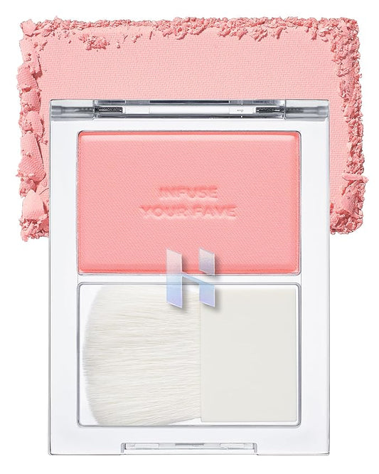 HOLIKA HOLIKA Infusing Blush with Brush - Lightweight,