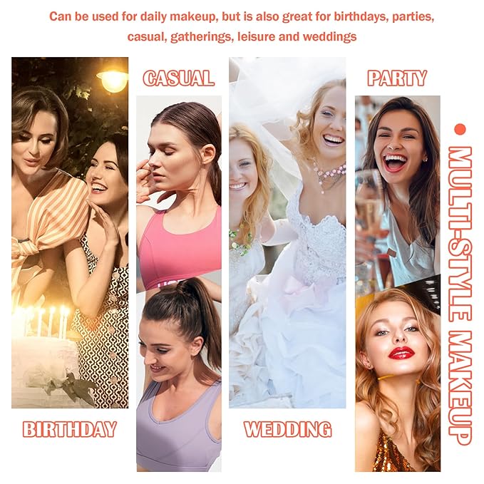 Blush Palette,Shimmer Silky Matte Blush Powder Palette,Professional Cute Brush 01