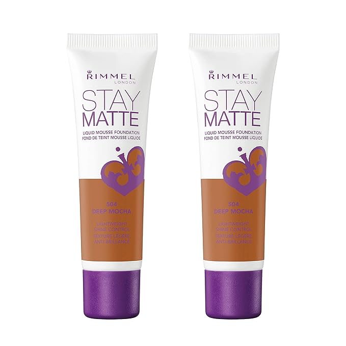 Rimmel, Stay Matte Foundation, Deep Mocha 2 Count of 1)