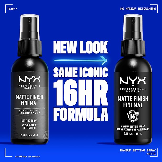NYX PROFESSIONAL MAKEUP Makeup Setting Spray, Matte Setting Up Wear