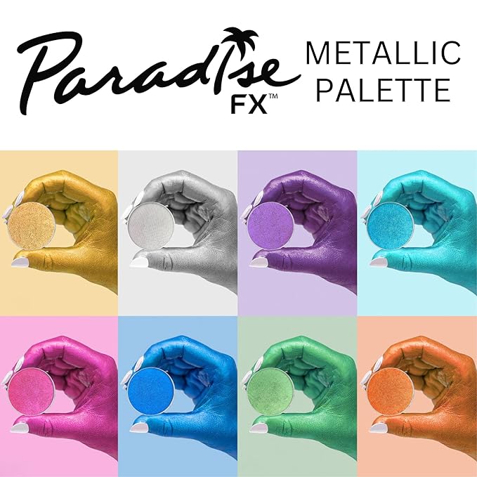 Mehron Makeup Paradise Makeup AQ 8 Color Metallic
