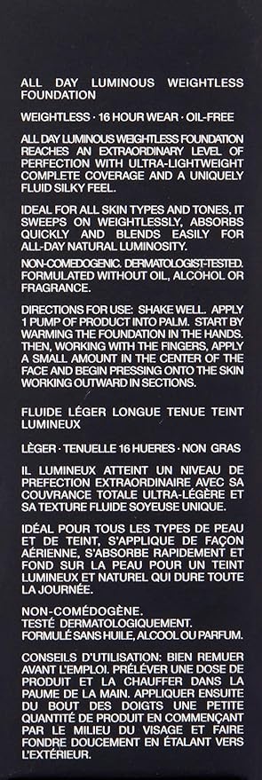 NARS All Day Luminous Weightless Foundation, No. 2 1 Ounce