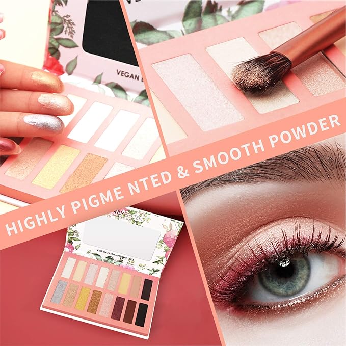 Vegan Eyeshadow Palette High Pigmented Brown Eyeshadow Palette