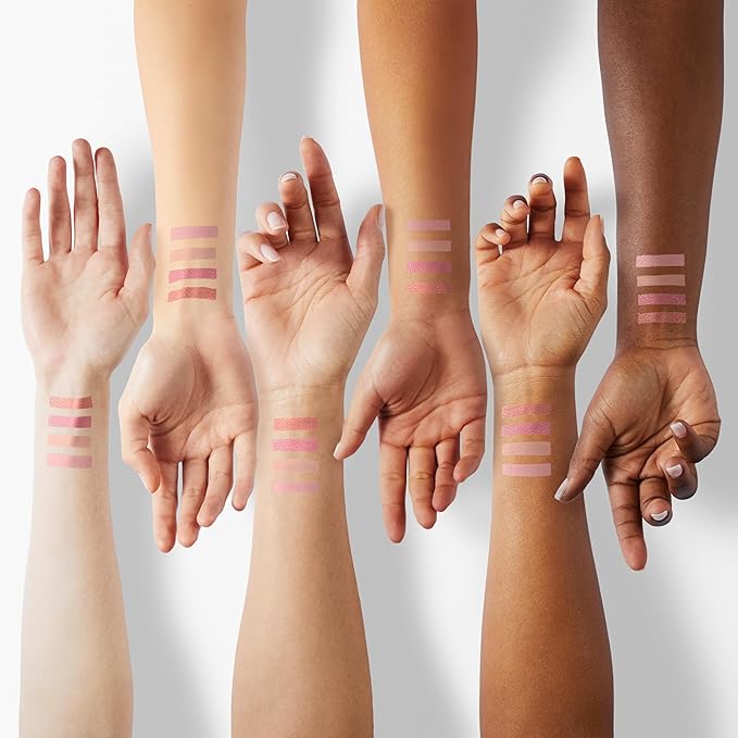 Palladio Eyeshadow Quads, Velvety Pigmented Blendable Matte, Metallic & Shimmer Finishes, Creamy Formula, Four Way Quad Eye Shadow Palette, Talc-Free (Gossip Girl)