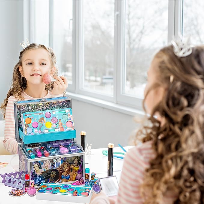 Little Mermaid Train Case Beauty Set, Kids Makeup