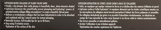 Fusion Beauty Lipfusion Micro Injected Collagen Lip Plump Color Shine, Purrrr, 0.29-Ounce