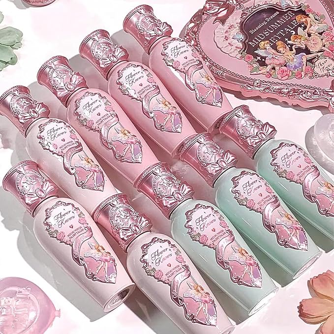 Flower Knows Midsummer Fairytales Lip Gloss-Glowy Moisturizing Coating Lip Lacquer-Hydrating Tinted Lip Oil for Girls&Women-Vegan & Cruelty Free-0.17Fl Oz(G09 Dream Voyager)