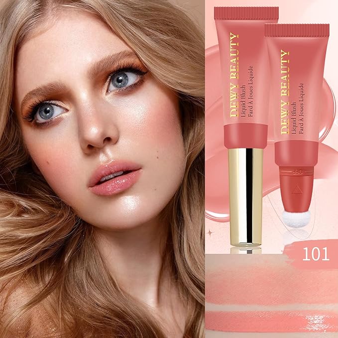 Liquid Blush Makeup Wand with Cushion Applicator For