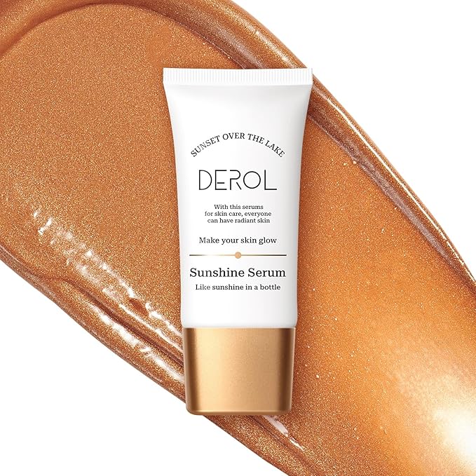 Instant Sunshine Bronzing Drops, Lightweight and Non-greasy Liquid Bronzer for Face Body, Glow Bronzing Serum Drops for Flawless Skin & A Radiant Finish(BRONZE)