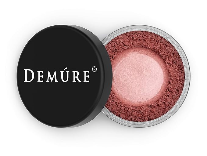 Demure Mineral Blush Makeup (Bold Berry), Loose Powder By Demure