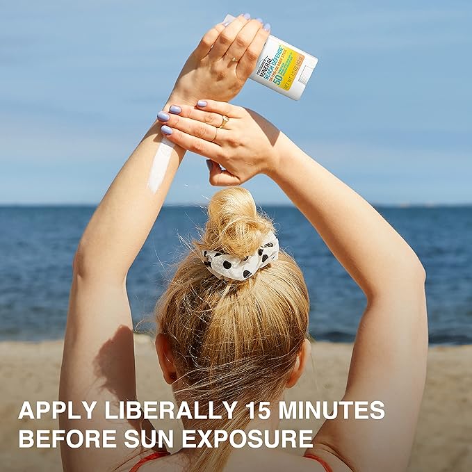 Neutrogena Purescreen+ Mineral Beach Defense On-The-Go Body Sunscreen Stick with Broad Spectrum SPF 50, Water Resistant UVA/UVB Protection, Absorbs Quickly & Dries Clear, 1.5 oz