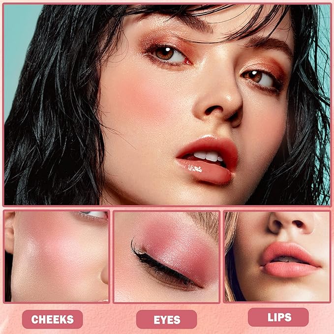 CAHIUYOA Blush Wand Liquid Cream Blush Makeup Stick Nude Pink