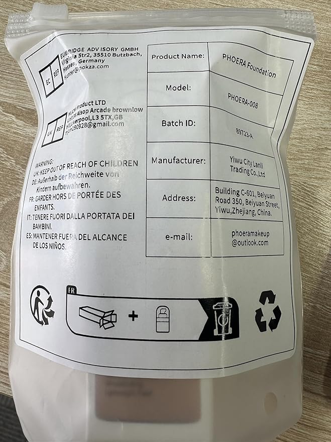 PHOERA Foundation, PHOERA Matte Liquid Foundation,PHOERA Makeup for Concealer (108-Tan*2) 30ml